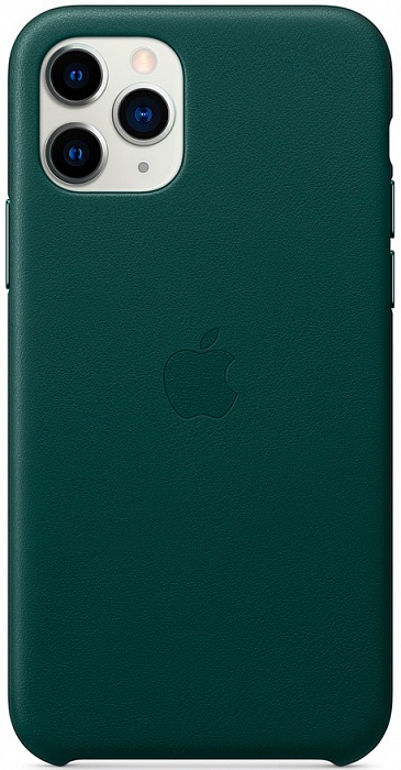 Чехол Apple для iPhone 11 Pro Max Leather Case (зеленый лес)